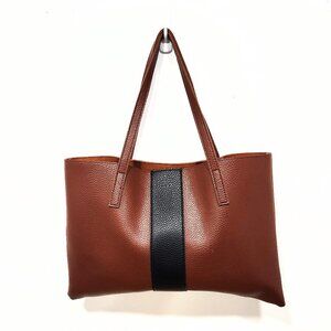 Tan Tote Bag, inside pocket, 2 handles, messenger bag tan purse laptop case 17"